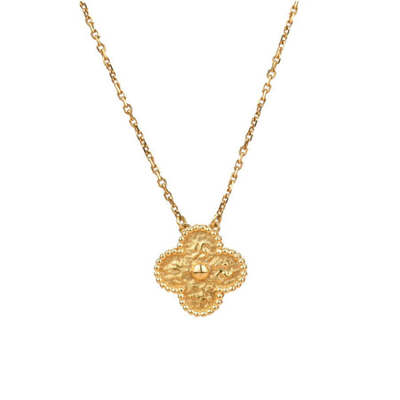 [Amore Jewels]CLOVER 15MM  BRONZING NECKLACE