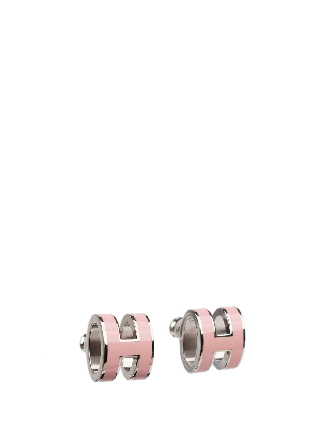 [Amore Jewels]MINI POP H SILVER EARRINGS PINK