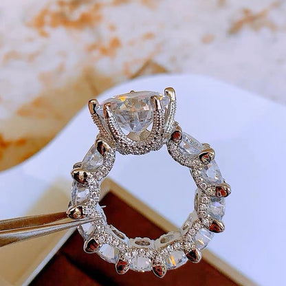 [Amore Jewels]Exquisite Multicolored Radiant Zircon Everyday Ring