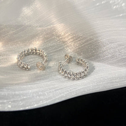 [Amore Jewels]CLASH SMALL HOOP EARRINGS