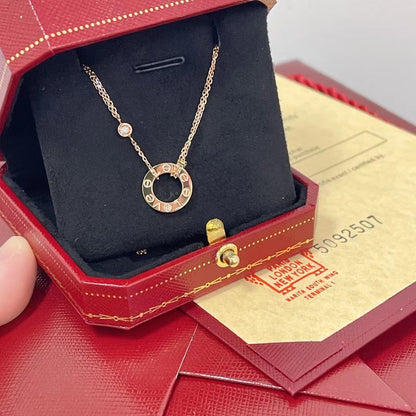 [Amore Jewels]LOVE NECKLACE 16MM 2 DIAMONDS
