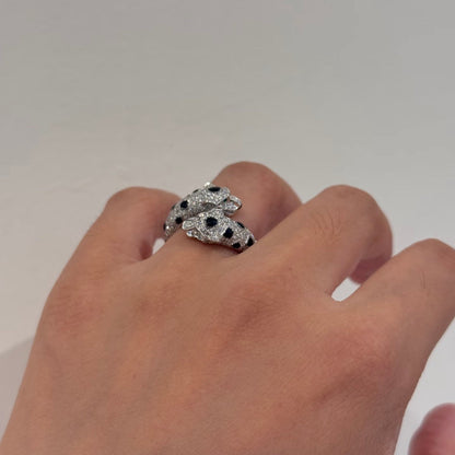 [Amore Jewels]PANTHERE 5MM ALL DIAMOND RING