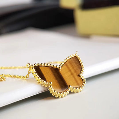 [Amore Jewels] TIGER__ EYE BUTTERFLY NECKLACE