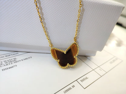 [Amore Jewels] TIGER__ EYE BUTTERFLY NECKLACE