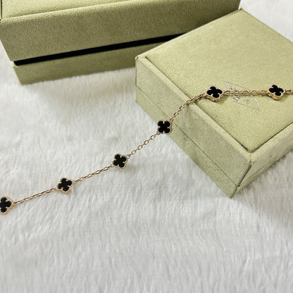 [Amore Jewels]CLOVER 6 MOTIF  ONYXS BRACELET