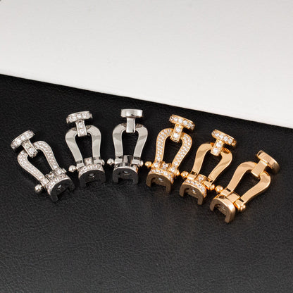 [Amore Jewels]FORCE LARGE HORSESHOE FULL DIAMOND BRACELET GOLD
