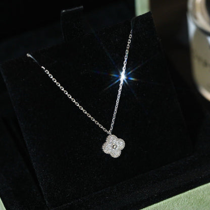 [Amore Jewels]CLOVER MINI 9.5MM PENDANT DIAMOND NECKLACE