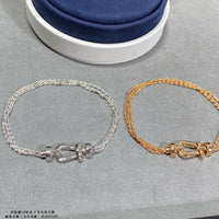 [Amore Jewels]FORCE SMALL HORSESHOE  DIAMOND CHAIN ROPE BRACELET