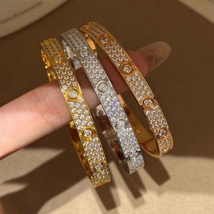 [Amore Jewels]LOVE BRACELET 6.1MM DIAMOND-PAVED 10 BIG DIAMONDS