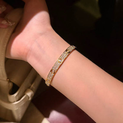 [Amore Jewels]LOVE BRACELET 6.1MM DIAMOND-PAVED 10 BIG DIAMONDS