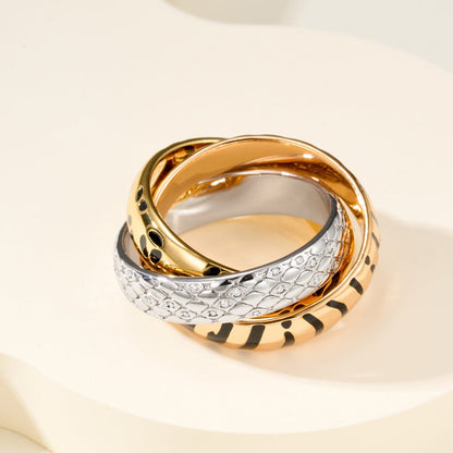 [Amore Jewels]TRINITY  RING LEOPARD PRINT