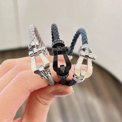 [Amore Jewels]FORCE LARGE HORSESHOE NO DIAMOND BRACELET SILVER