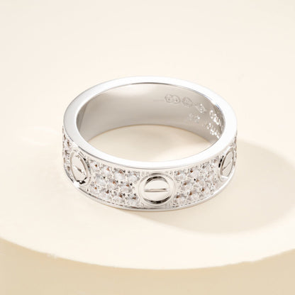 [Amore Jewels]LOVE RING 5.5MM DIAMONDS PAVED