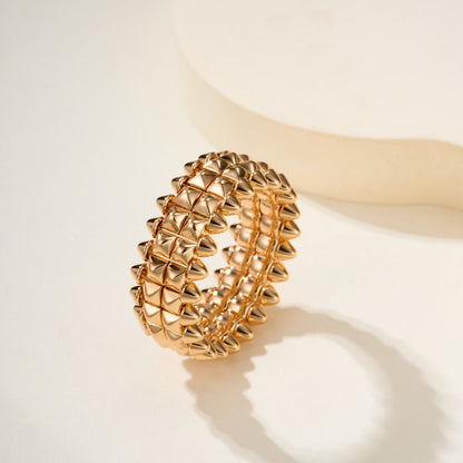 [Amore Jewels]CLASH 9.2MM DOUBLE ROW RING