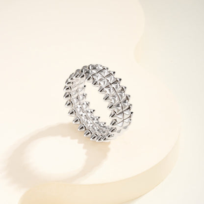 [Amore Jewels]CLASH 9.2MM DOUBLE ROW RING