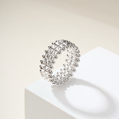 [Amore Jewels]CLASH 9.2MM DOUBLE ROW RING