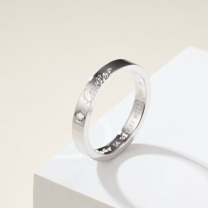 [Amore Jewels]LOVE RING 4MM 1 DIAMOND