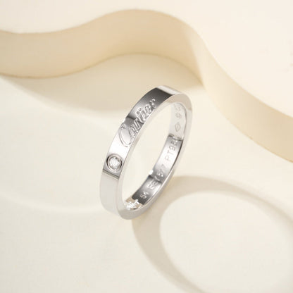 [Amore Jewels]LOVE RING 4MM 1 DIAMOND
