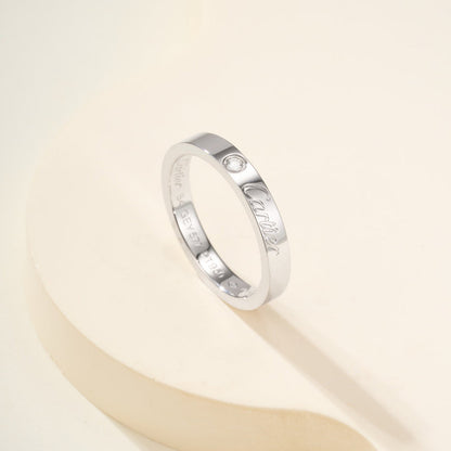 [Amore Jewels]LOVE RING 4MM 1 DIAMOND