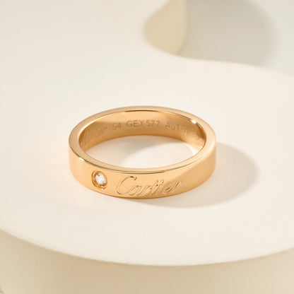 [Amore Jewels]LOVE RING 4MM 1 DIAMOND