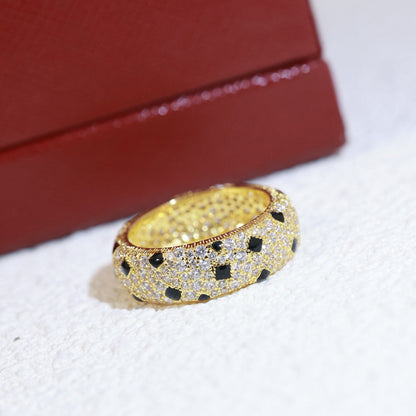 [Amore Jewels]PANTHERE SPOTTED FULL DIAMOND RING