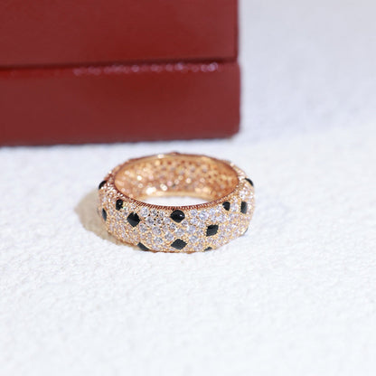 [Amore Jewels]PANTHERE SPOTTED FULL DIAMOND RING