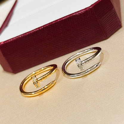 [Amore Jewels]JUSTE 1.8MM HALF DIAMOND RING