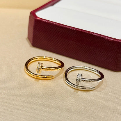 [Amore Jewels]JUSTE 1.8MM HALF DIAMOND RING