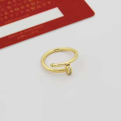 [Amore Jewels]JUSTE 1.8MM HALF DIAMOND RING