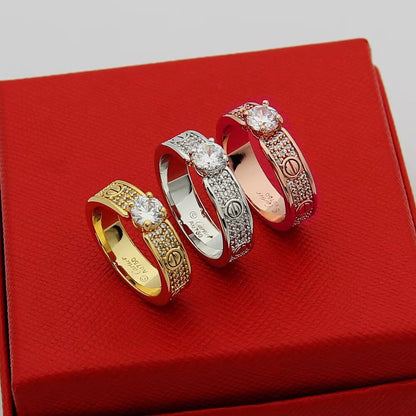 [Amore Jewels]LOVE RING 3.6MM 1 BIG DIAMOND FULL DIAMOND