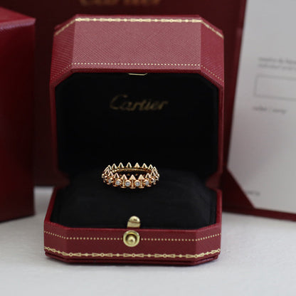 [Amore Jewels]CLASH 6.8MM DIAMOND MEDIUM RING