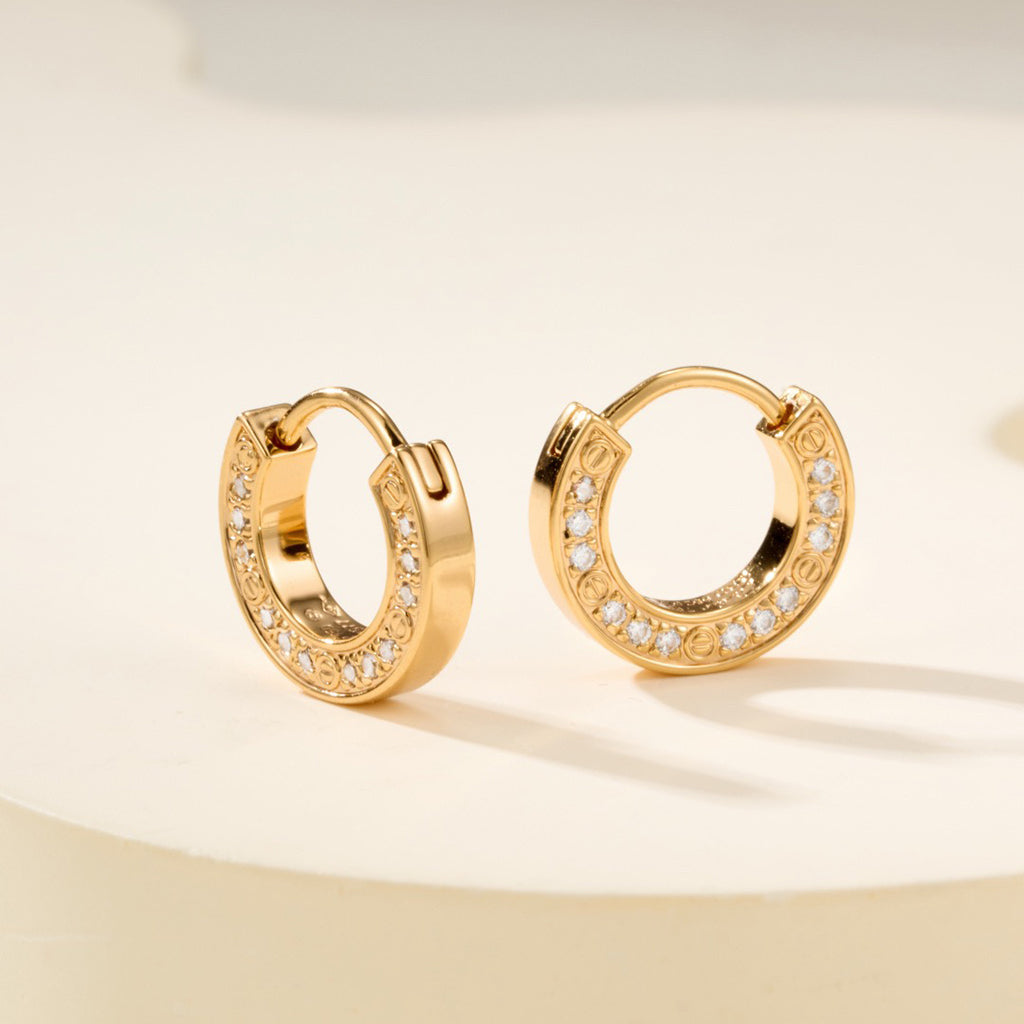 [Amore Jewels]LOVE DIAMOND EARRINGS
