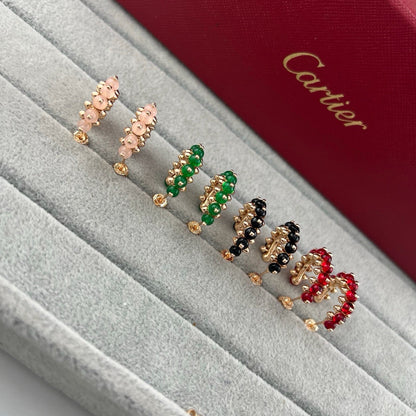 [Amore Jewels]CLASH 7.9MM AGATE CHALCEDONY EARRINGS
