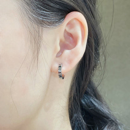 [Amore Jewels]LOVE EARRINGS 2.65 MM NO DIAMOND SMALL