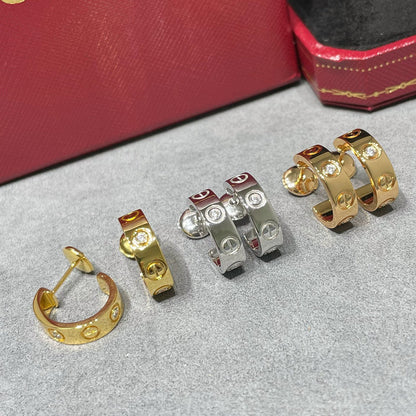 [Amore Jewels]LOVE EARRINGS 5.7MM 2 DIAMONDS