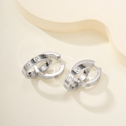 [Amore Jewels]LOVE 3.3MM DANGLE EARRINGS