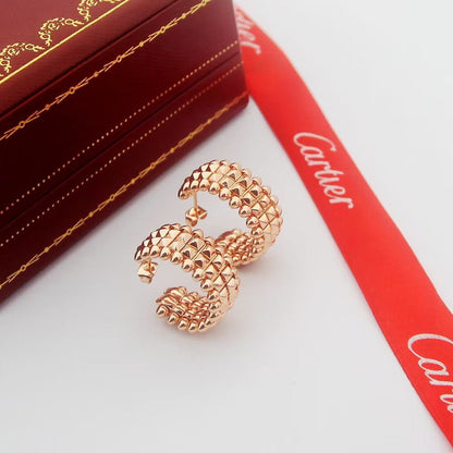 [Amore Jewels]CLASH 9.2MM DOUBLE ROW EARRINGS
