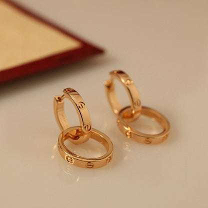 [Amore Jewels]LOVE 3.3MM DANGLE EARRINGS