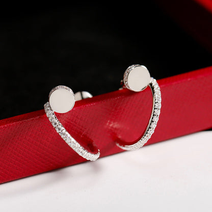 [Amore Jewels]JUSTE FULL DIAMOND SMALL EARRINGS