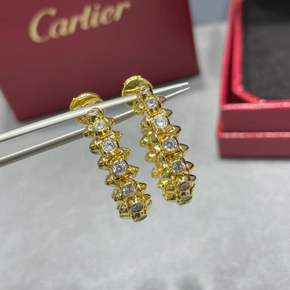 [Amore Jewels]CLASH FULL DIAMOND MEDIUM EARRINGS
