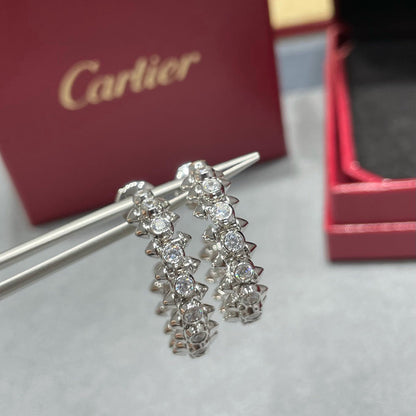 [Amore Jewels]CLASH FULL DIAMOND MEDIUM EARRINGS