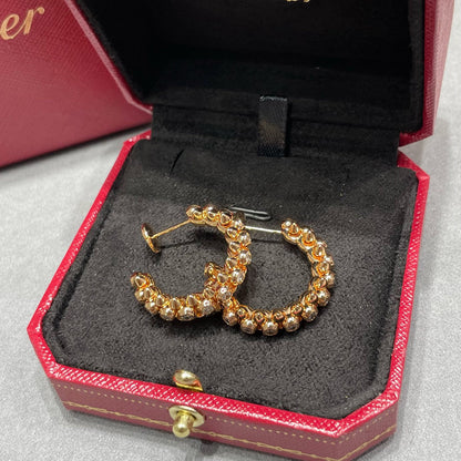 [Amore Jewels]CLASH FULL DIAMOND MEDIUM EARRINGS