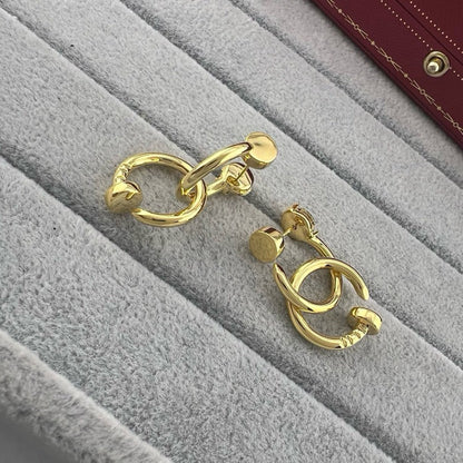 [Amore Jewels]JUSTE NO DIAMOND DOUBLE EARRINGS