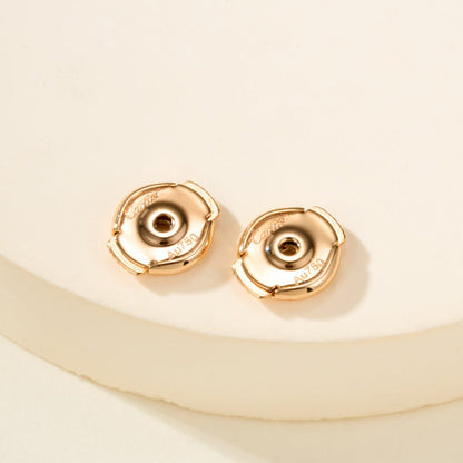 [Amore Jewels]JUSTE HALF DIAMOND DOUBLE EARRINGS