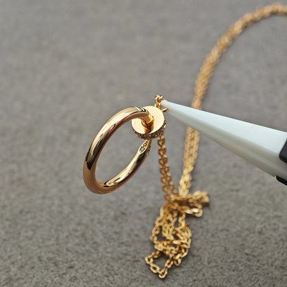 [Amore Jewels]JUSTE NECKLACE HALF DIAMOND