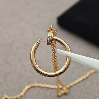 [Amore Jewels]JUSTE NECKLACE HALF DIAMOND