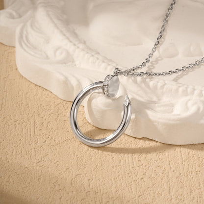 [Amore Jewels]JUSTE NECKLACE HALF DIAMOND
