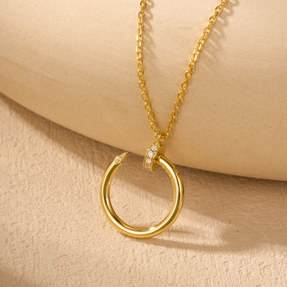 [Amore Jewels]JUSTE NECKLACE HALF DIAMOND