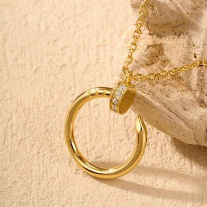 [Amore Jewels]JUSTE NECKLACE HALF DIAMOND