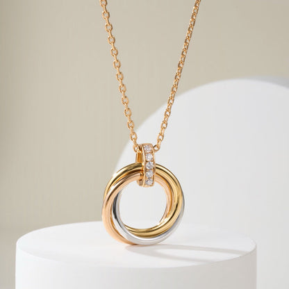 [Amore Jewels]TRINITY MEDIUM  DIAMONDS NECKLACE